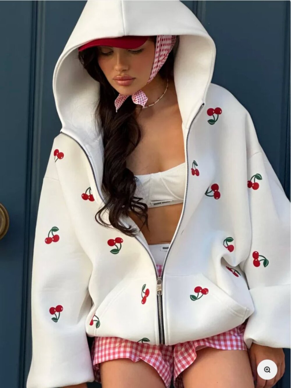 brand new Cherry Print Hoodie